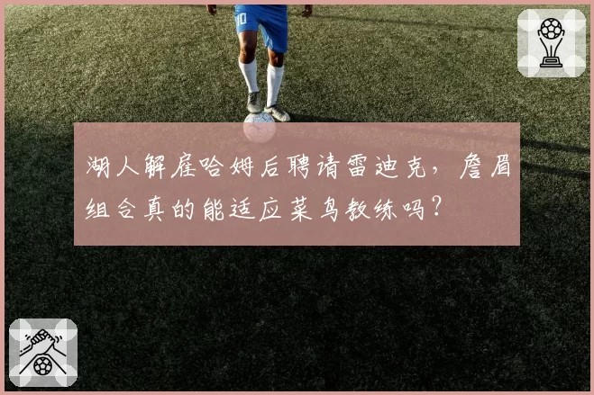 湖人解雇哈姆后聘请雷迪克,詹眉组合真的能适应菜鸟教练吗?